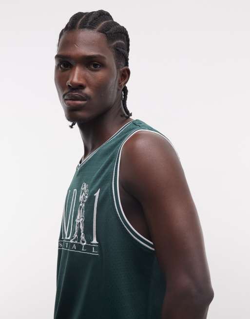 AND1 - Débardeur à logo basketball - Vert foncé, 4 de 5