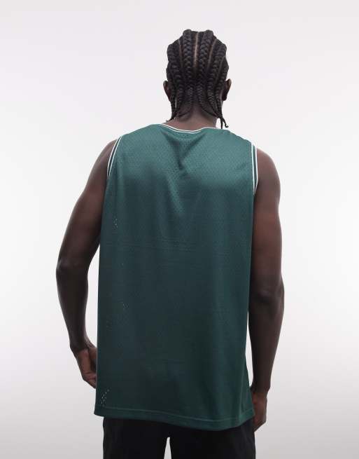 AND1 - Débardeur à logo basketball - Vert foncé, 5 de 5