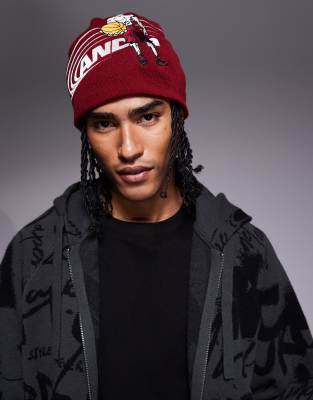 AND1 AND1 logo beanie in red
