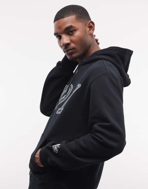 AND1 - Sweat à capuche zippé d'ensemble à logo - Noir, 3 de 5