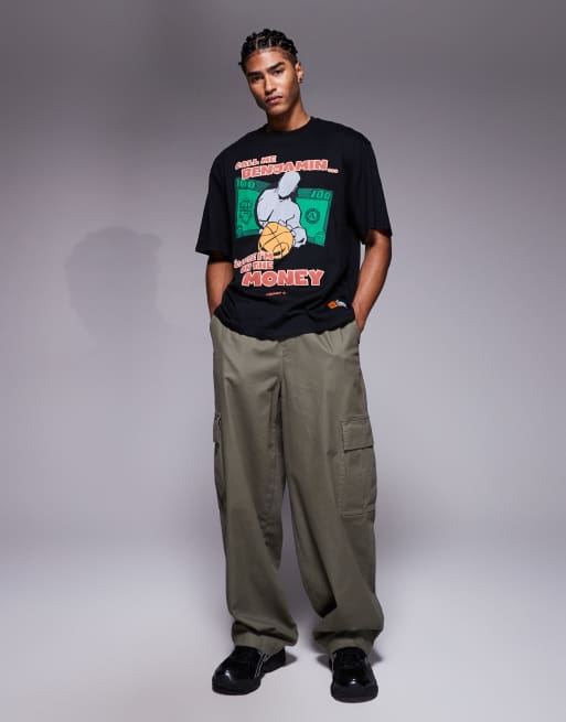 AND1 - T-shirt met grafische print in zwart, 2 van 5