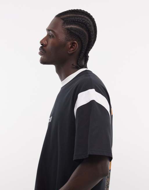 AND1 T-shirt oversize à logo avec imprimé basketball au dos - Noir, 5 de 5
