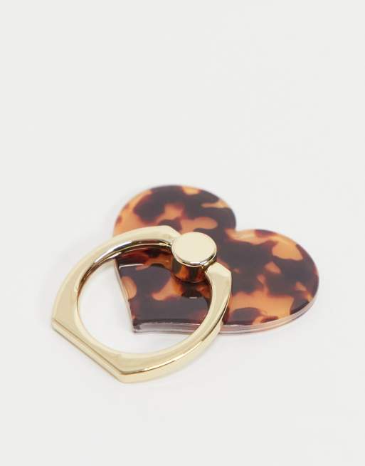 Anilla para el móvil con forma de corazón de carey de TYPO