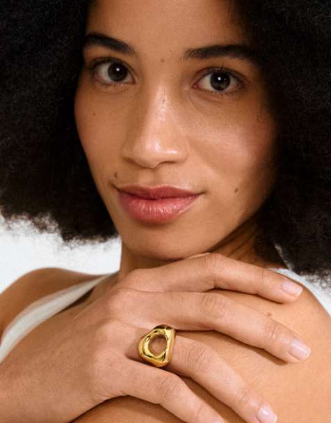 Anillo chapado en oro Free de Pilgrim - view 1