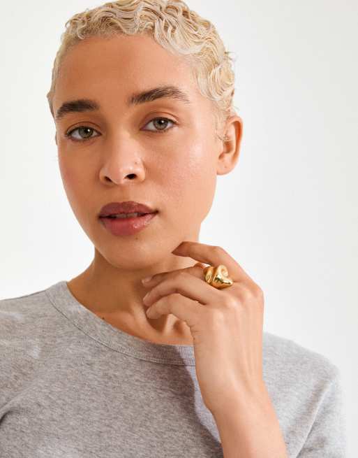 Anillo chapado en oro Johnnie de Pilgrim, 3 de 4