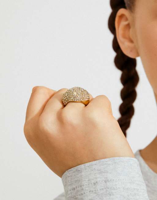 Anillo chapado en oro Lael de Pilgrim