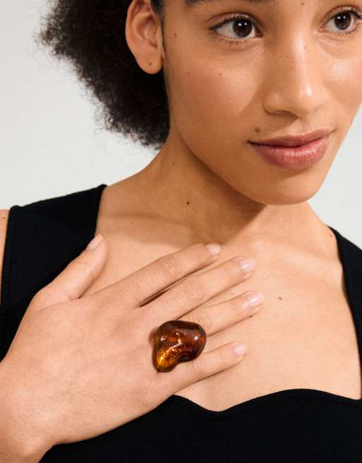 Anillo chapado en oro Lian de Pilgrim