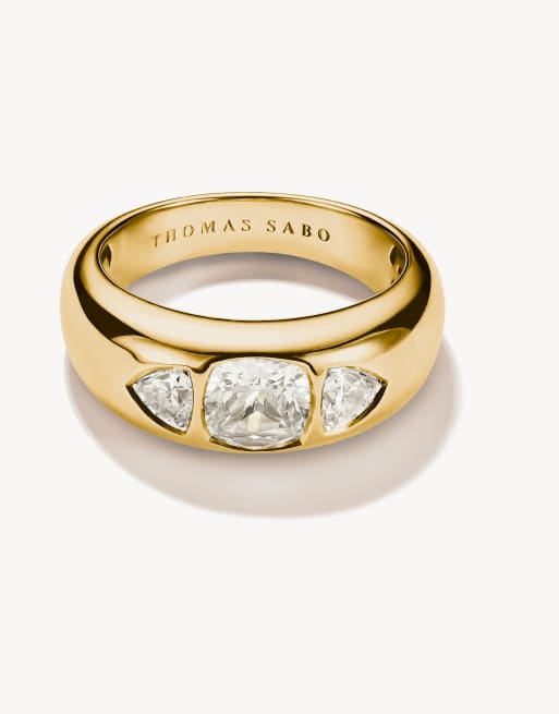 Anillo color oro amarillo y blanco de Thomas Sabo