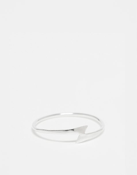 Anillo con diseño de rayo de plata de ley de Kingsley Ryan - view 1