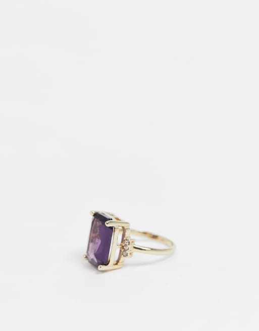 Anillo shop piedra lila