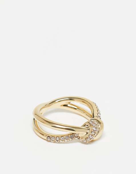 Anillo dorado con detalle de piedras de & Other Stories - view 1