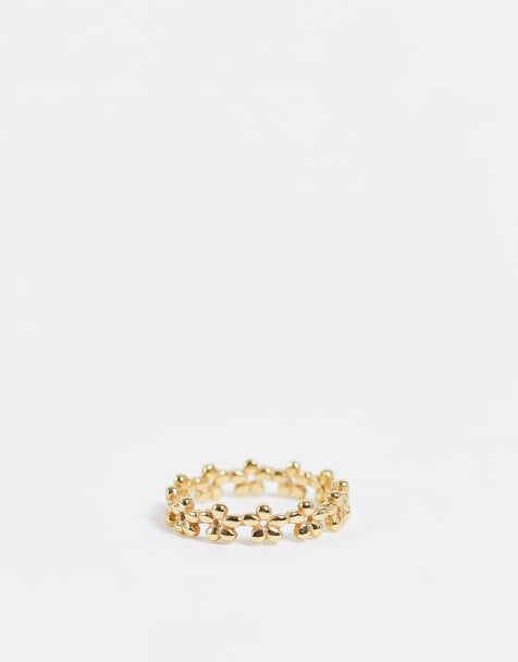 Anillo dorado con diseño de flor de & Other Stories - view 1