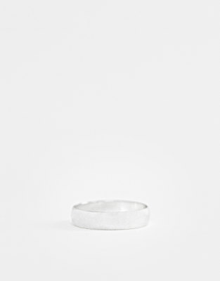Anillo minimalista en plateado de ASOS DESIGN