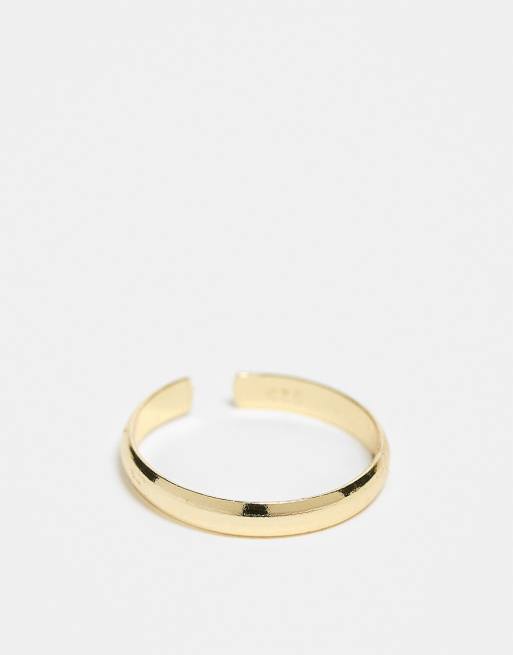 Anillo para dedo del pie ajustable chapado en oro de Kingsley Ryan