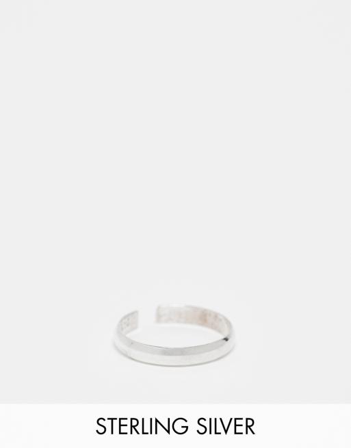 Anillo para el dedo del pie de 2,5 mm de plata de ley de Kingsley Ryan