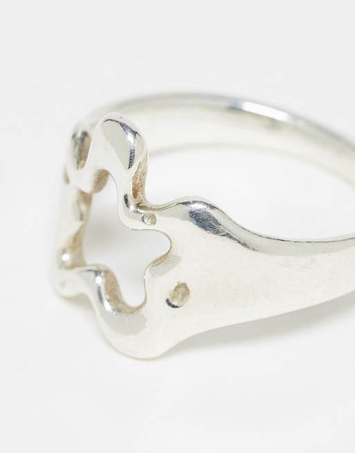 Anillo plateado de acero inoxidable de Image Gang, 3 de 4
