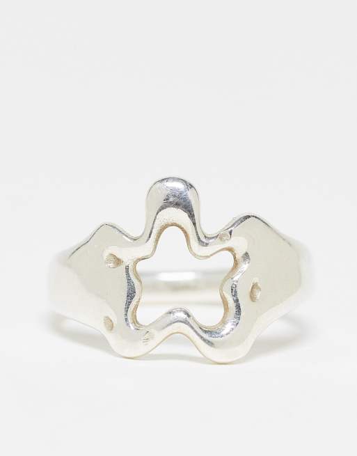 Anillo plateado de acero inoxidable de Image Gang, 4 de 4