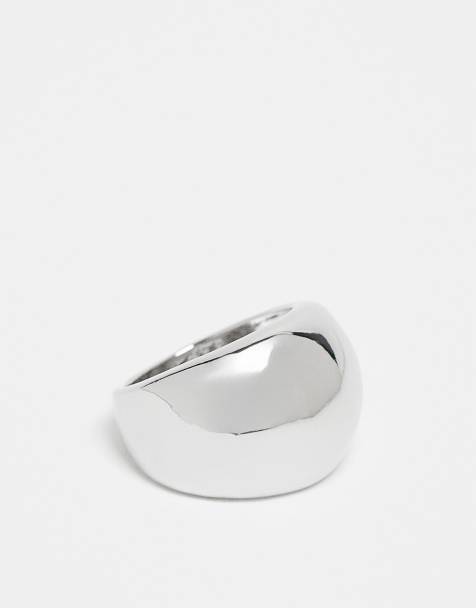 Anillo plateado grueso de DesignB London - view 1