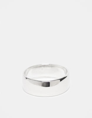 Anillo plateado liso de 7 mm de Faded Future - view 1