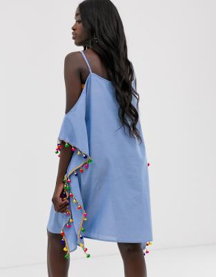 asos pom pom dress