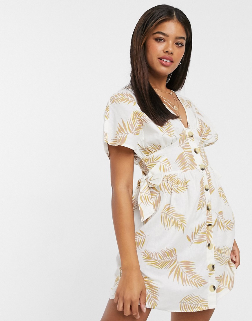 Anmol – Strandklänning med knappar-Flerfärgad