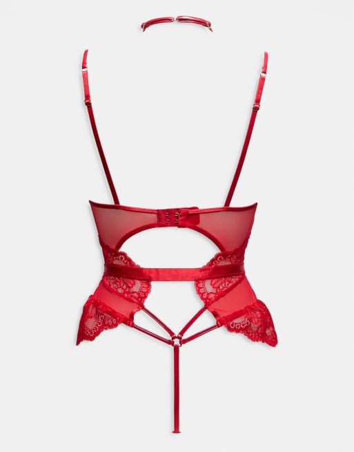 Ann Summers - Adore Amour - Body zonder kruisje in rood, 3 van 3