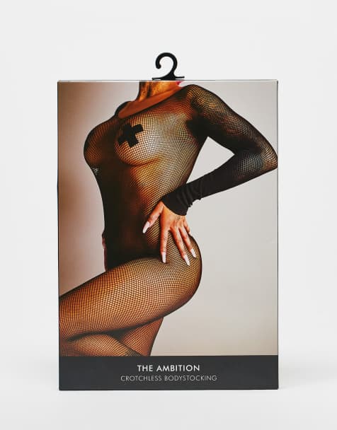 Ann Summers ambition crotchless bodystocking in black - view 1