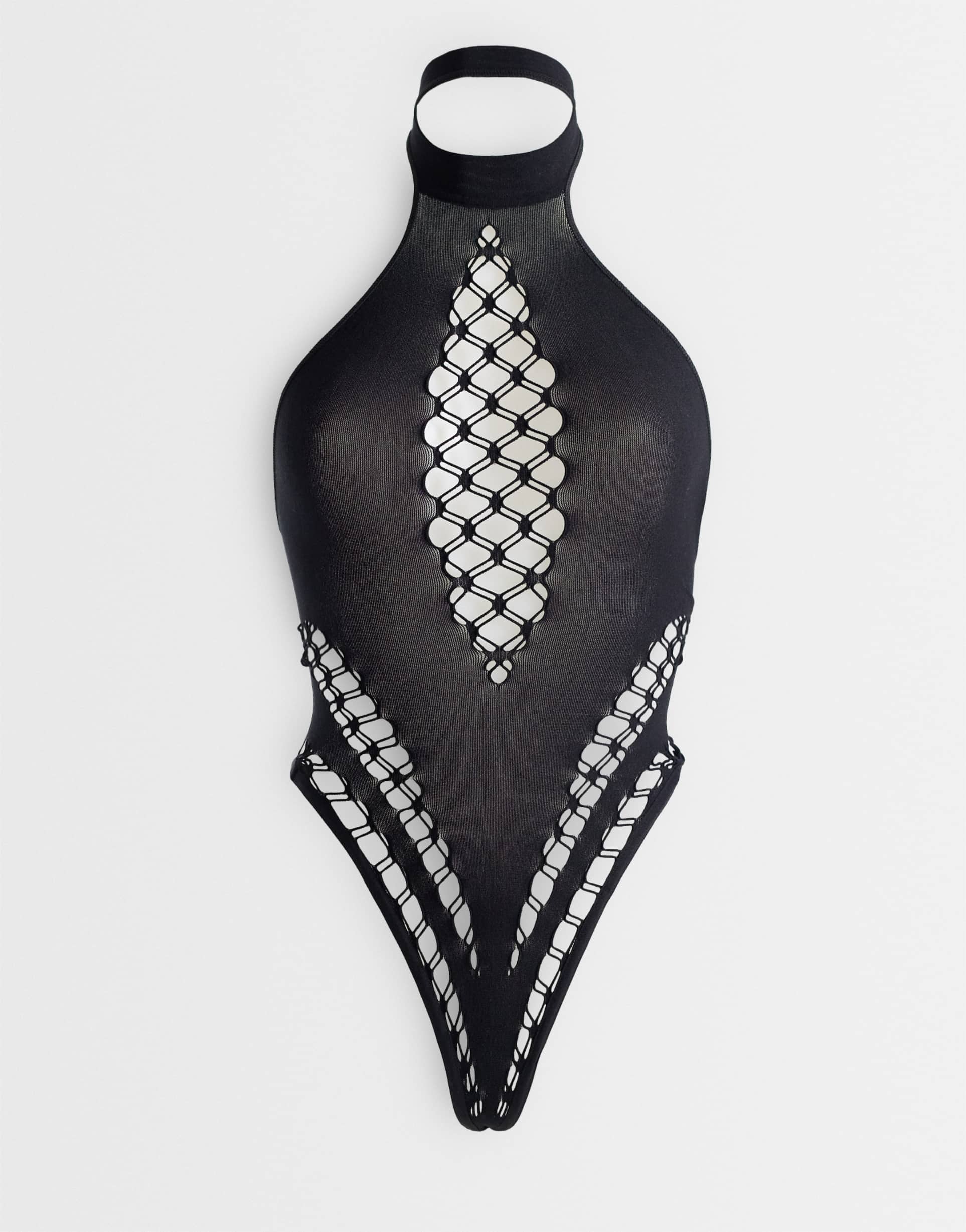 ann summers aurella cutout detail bodysuit in black