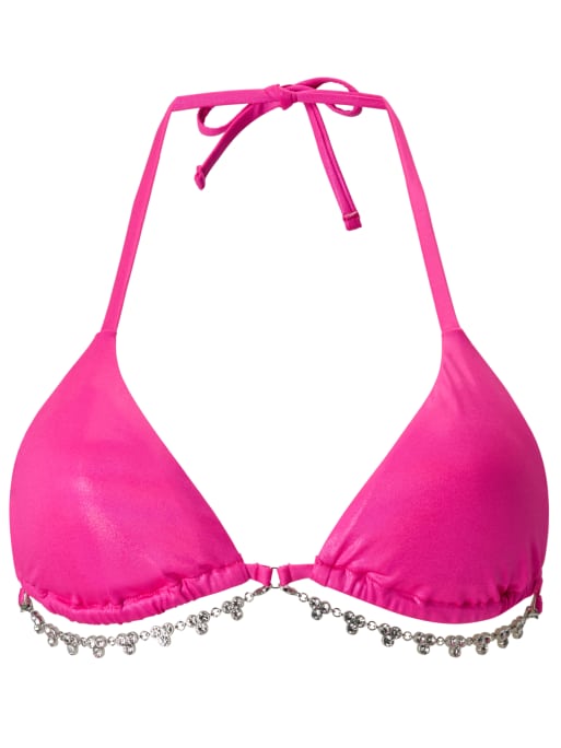 Ann Summers Beachy bombshell triangle bikini top in pink, 4 of 4