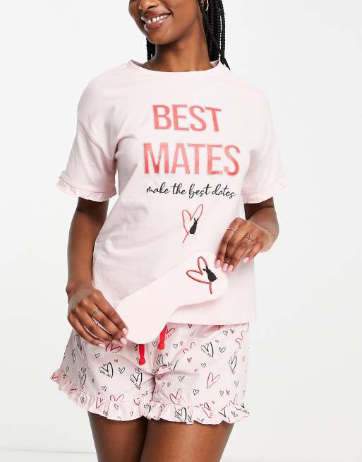 Ann Summers best mates pajama set in pink