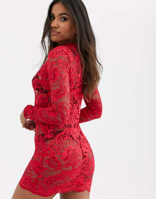 ann summers red lace dress