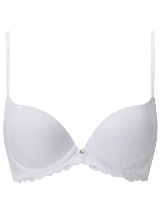 Ann Summers Bridal sexy lace smoothing plunge bra in white, 5 of 5