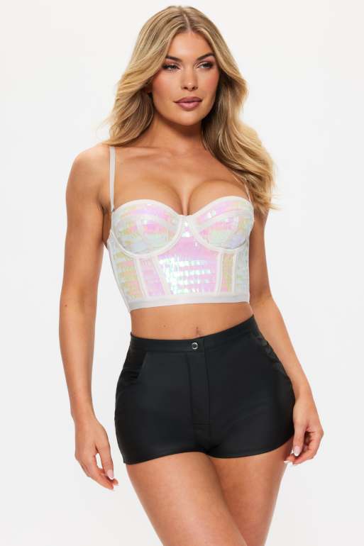 Ann Summers Bridal starstruck top in white, 2 of 5