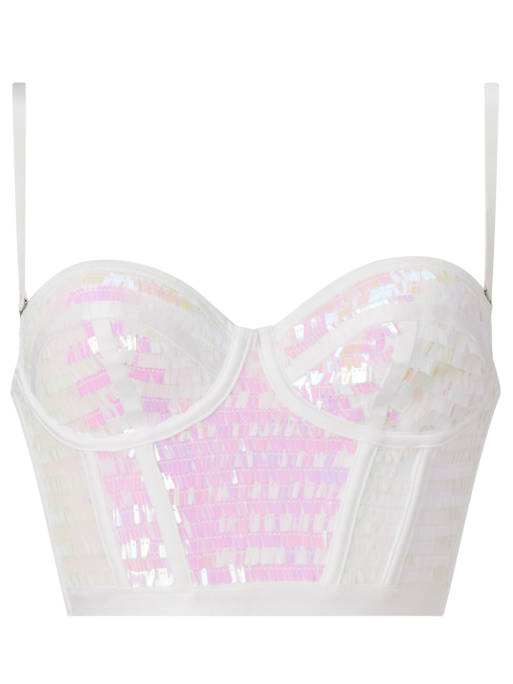 Ann Summers Bridal starstruck top in white, 5 of 5