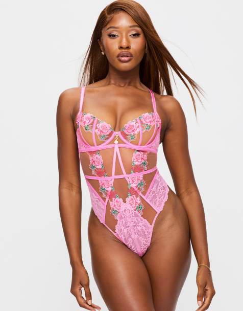 Ann Summers Caged rose non padded body in pink - view 1