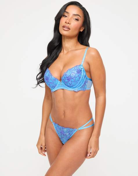 Ann Summers Camille lingerie set in light blue - view 1