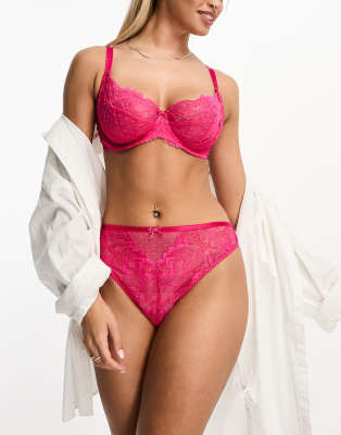 Ann Summers - Casablanca - Brasilianischer Slip in Rosa mit hohem Bund