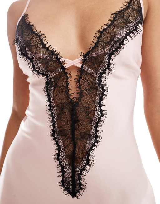 Ann Summers - Cherryann - Camicia da notte color cipria, 3 di 4