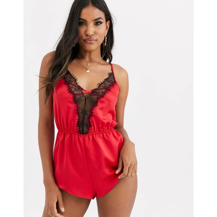 Satin discount teddy nightwear