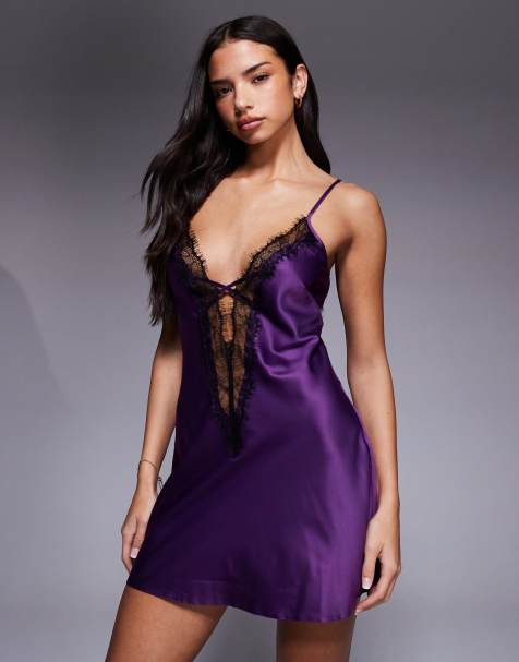 Ann Summers Cheryyann chemise in purple - view 1