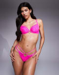 [Ann Summers] Ann Summers Compelling padded plunge bra in pink 30B PINK