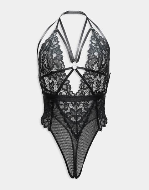 Ann Summers Confession crotchless body in black - view 1