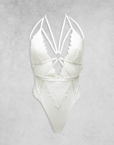 Ann Summers Confession crotchless body in ivory - view 1