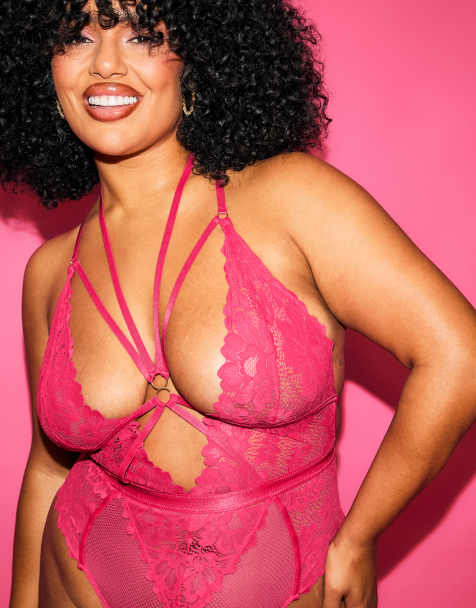 Ann Summers confession crotchless body in pink - view 1