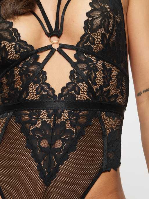 Ann Summers Confession crotchless bodysuit in black, 3 of 3