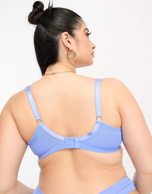 Ann Summers Curve - Planet - Soutien-gorge en dentelle à décolleté plongeant - Bleu, 4 de 4