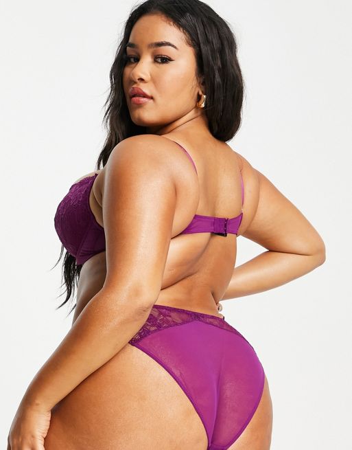 Ann Summers Curve Sexy Lace Planet nylon blend string thong in cobalt and  lilac - MBLUE - ShopStyle