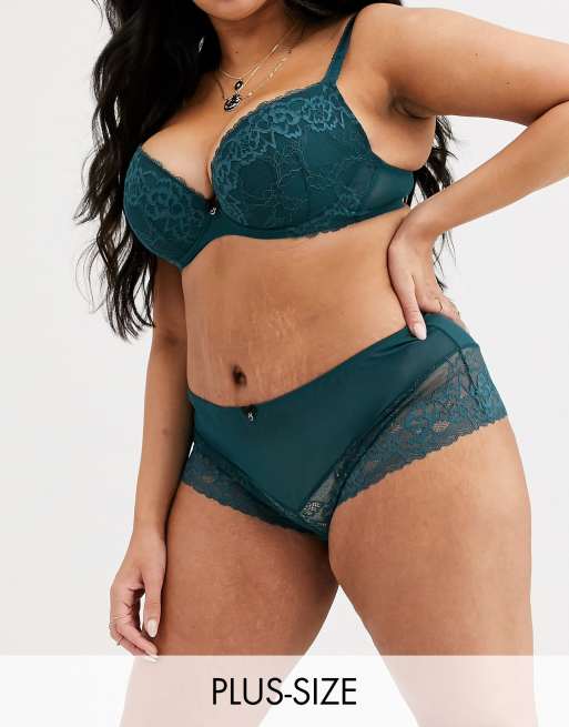 Ann Summers Sexy Lace balconette bra in teal