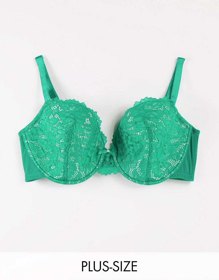 Ann Summers Curve Timeless Affair padded plunge bra in mint-Green