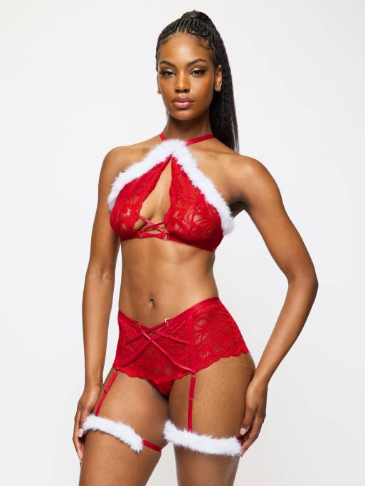 Ann Summers Deck the halls set in red